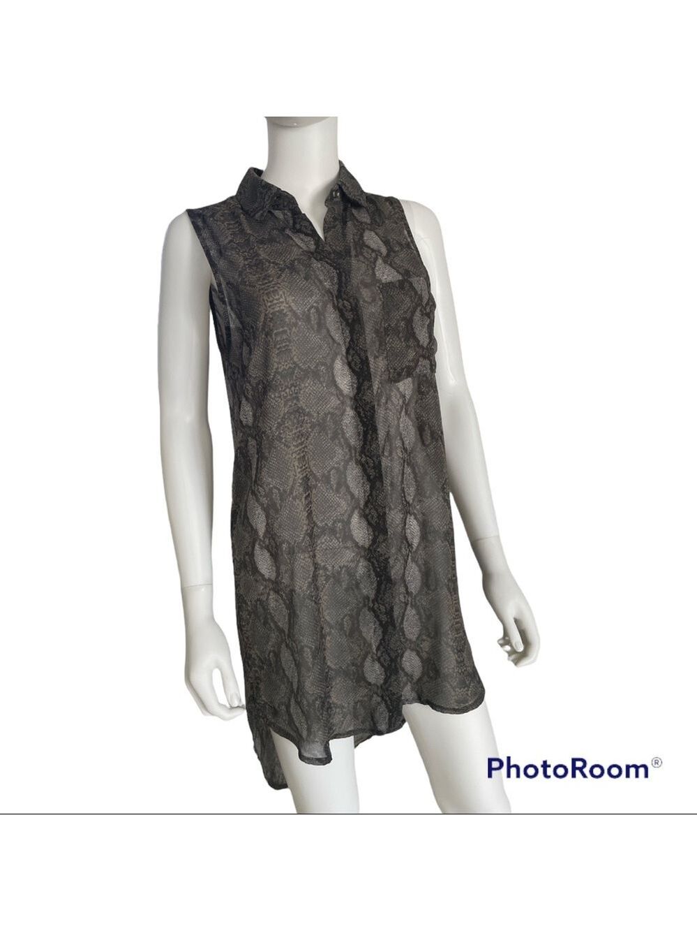 Lush Shear Snake Print Dress /Cover Up Size M